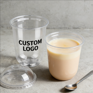 Gobelets à bulles en plastique transparent jetables en PP à paroi simple, diamètre 90 mm, 300 ml, 500 ml, gobelets à thé au lait - Product Image 5