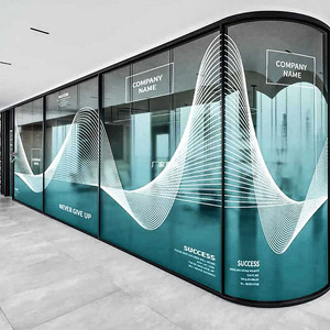 Biểu Tượng Tùy Chỉnh PVC Tự Dính Tĩnh Bám Frosted Glass Phim Có Thể Tháo Rời Cửa Sổ Dán Cho Văn Phòng Nhà Khách Sạn Decals - Product Image 3