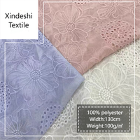 Tissu en dentelle jacquard bordeaux, polyester super doux, broderie délicate, résistant au rétrécissement, léger, textile de maison, robes pour femmes