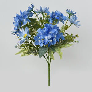 <span class=keywords><strong>Fiori</strong></span> Artificiali in Seta da 50CM Stile INS, Petali <span class=keywords><strong>di</strong></span> Margherita e Ortensia con Fogliame, Piccolo Mazzo <span class=keywords><strong>di</strong></span> <span class=keywords><strong>Fiori</strong></span> Bianchi per Decorazione Casa - Product Image 4
