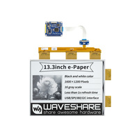 Écran d'encre électronique Waveshare 13,3 pouces 1600*1200, port parallèle, noir et blanc, interface USB/SPI/I80 pour Raspberry PI3/PI4
