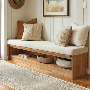 Özel deri kapitone açık tezgah koltuk minderleri bel desteği çıkarılabilir yıkanabilir kapak yumuşak köpük dolum-su geçirmez - Product Image 2