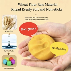 Nouveauté 2026 : Pâte à <span class=keywords><strong>modeler</strong></span> éducative colorée pour enfants, 6 couleurs, sans danger en cas d'ingestion accidentelle - Product Image 4