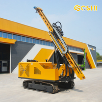 Machine de forage de pieux hydrauliques sur chenilles pour l'installation solaire avec système avancé pour le montage au sol