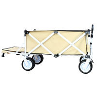 Chariot de bébé pliable d'extérieur à quatre roues avec auvent, grande capacité, double couche, tissu Oxford 600D, charge 90-140 kg, pour le shopping