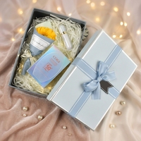 Coffret Cadeau de Parfum Rose avec Logo Personnalisé en PVC, Emballage de Coffret de Mini Bouteilles de Parfum avec Boîte en Papier Personnalisable