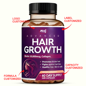 Vendita Calda Capsule Vitaminiche per Capelli 24-in-1 Avanzate OEM con Saw Palmetto, Biotina e <span class=keywords><strong>Collagene</strong></span>, <span class=keywords><strong>Integratore</strong></span> per Adulti - Product Image 2