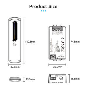 Venta caliente LEYNEW 2 años de garantía 2,4 GHz RF Touch Slide Atenuación inalámbrica CCT LED Controlador Control remoto 30M Rango Cálido/Frío - Product Image 2