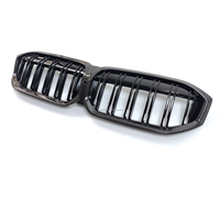 Calandre avant en fibre de carbone sèche G20 LCI style double ligne pour BMW Série 3 320i 340i, pièces de pare-chocs avant, calandre 2023-