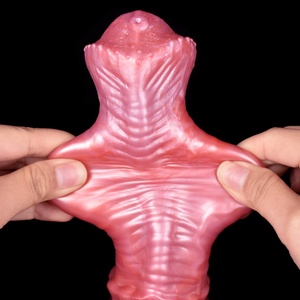 Funda de silicona acanalada grande YOCY Fantasy Horse con anillo antideslizante, juguetes sexuales para hombres, extensor y alargador de pene. - Product Image 4