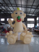 Grand-mère gonflable, personnage de dessin animé pour la décoration de festival
