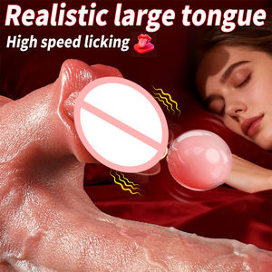 Vibrador Realista de Silicona con Control Remoto, Dildo Grande con Calentamiento, Vibración y Lengua Vibrante, Juguetes Sexuales para Mujer - Product Image 4