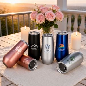 Vaso Térmico de Viaje con Logotipo Personalizado, Forma de Huevo, 6oz, de Acero Inoxidable, para Regalos de Boda y Fiestas - Product Image 2