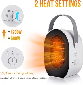 2022 New Hot Selling Portable Room Electric Fan Heater Plug In Electric Mini Fan Heater Space Heaters For Winter