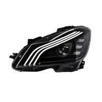 Phares LED modifiés pour Mercedes-Benz Classe C W204 2011-2014, phares LED DRL, clignotants, feux de route 12V