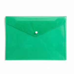 PP A4 <b>Plastic</b> <b>Pocket</b> File Folder with Snap Button, Waterproof Document Envelope Wallet School Office Binder Documents Organizer - Product Image 4