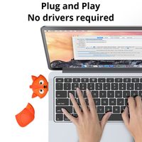 Memoria USB 2.0 de Silicona con Diseño de Zorrito, 64GB, Pendrive de Regalo