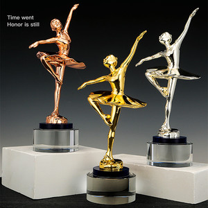 Trofeo Personalizzato per Ballerina, Premio in Oro/Argento/Bronzo per Competizioni di Danza, Recital e Riconoscimenti per Performance - Product Image 1