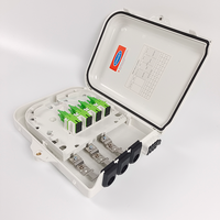 Boîtier de distribution de fibre optique FTTH blanc étanche 8 cœurs, terminal FDB intérieur/extérieur, boîtier de répartiteur de fibre ODP