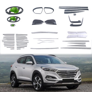 Ensemble d'emblèmes logo Hyundai noir 3 pièces en ABS, installation facile, 09124z, pour calandre avant, coffre et garniture décorative de portière de voiture - Product Image 5