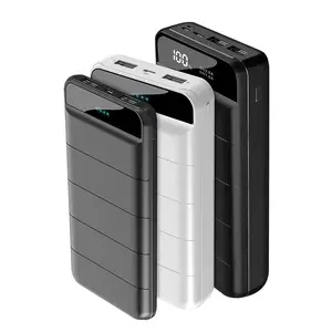 Özel çift USB güç bankası dijital ekran hızlı şarj güç istasyonu promosyon hediyeler taşınabilir güç bankası 20000/30000 Mah