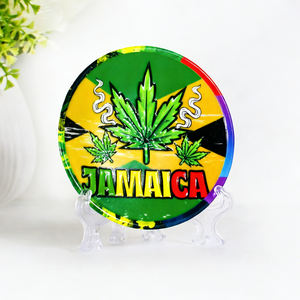 Imán de Refrigerador de Cerámica 3D Personalizado, Recuerdo de Jamaica, Estilo Reggae, León, Búho, Imán de Porcelana para Refrigerador - Product Image 4