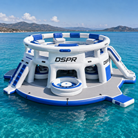 Plateforme flottante gonflable pour l'eau, surface en PVC EVA durable, pont pneumatique pour lac, océan, bateau, jet ski, utilisation en espace de détente