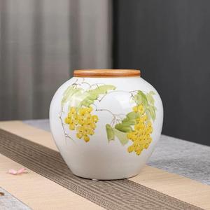 Vase de <span class=keywords><strong>cimetière</strong></span> blanc et jaune motif citron vase de fleurs végétales artificielles 3 pièces un ensemble - Product Image 5