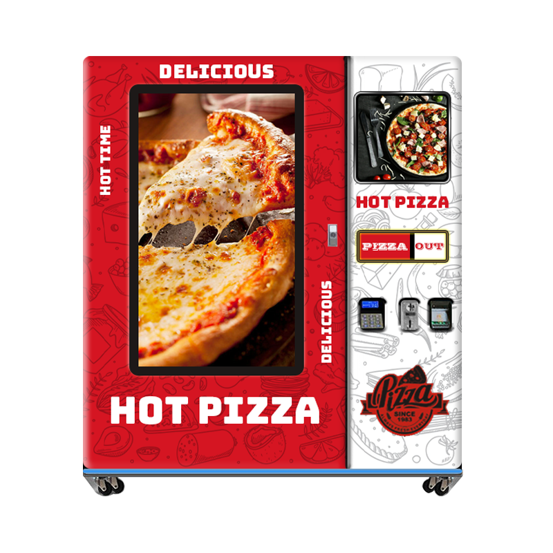 Smart Pizza Vending Machine with Clear Viewing Window