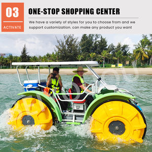 จักรยานน้ำขายดีที่สุด รุ่น Aqua Cycle 4 ล้อใหญ่ สำหรับเด็กและผู้ใหญ่ เรือถีบน้ำ จักรยานน้ำสามล้อ - Product Image 4