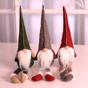 3pcs Thụy Điển Gnome giáng sinh đồ chơi sang trọng Scandinavian phong cách trang trí nội thất dangle Chân kệ <span class=keywords><strong>sitters</strong></span> cho Giáng sinh trang trí - Product Image 3