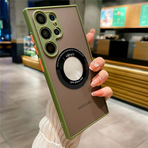 Coque pare-chocs de luxe pour <span class=keywords><strong>Galaxy</strong></span> <span class=keywords><strong>Samsung</strong></span> S23 Ultra S <span class=keywords><strong>23</strong></span> Plus, charge magnétique, transparente, antichoc, couverture arrière souple - Product Image 4