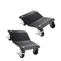 Ambull Chariot à roulettes pour voiture, 2 ou 4 pièces, robuste, pour déplacer les pneus de voiture, noir, pour voitures, camions, remorques, motos