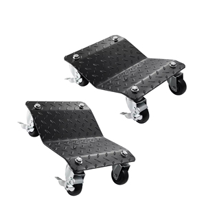 Ambull - Patines para Ruedas de Automóvil, 2 o 4 Piezas, Resistentes, para Mover Neumáticos de Automóviles, Camiones, Remolques y Motocicletas, Color Negro - Product Image 3