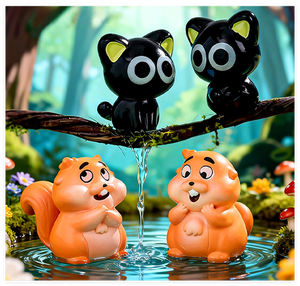 Çeşitli Renklerde Muhteşem <span class=keywords><strong>Mini</strong></span> Kawaii Aksesuarlar Güzel Oyuncak Gerçekçi Reçine Karikatür Sevimli Kunduz Kedi Küçük Çocuk Karakter Figürleri - Product Image 5