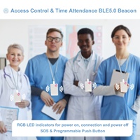 STiE7 BLE 5.0 Balise de suivi des personnes portable, type carte, iBeacon Eddystone, longue autonomie de la batterie, étanche IP67