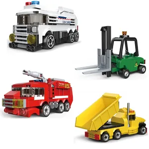 Voiture de pompier à rétrofriction, <span class=keywords><strong>taxi</strong></span> urbain, bus, véhicule Cooper Panzer, briques de construction, jouets pour enfants, unisexe, échelle 1:5, en plastique, pour tous les âges - Product Image 3