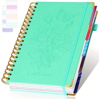 250 pages spirale Rose fleur thème cahier charmant B5 taille 8x10 pouces collège grille horizontale mise en page 5 couleur froide Themec travail