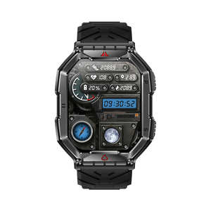 Montre connectée pour homme, extérieure, 2,0 pouces, bracelet de suivi de forme physique intelligent Dafit, montre intelligente KR82, répondre aux appels - Product Image 5