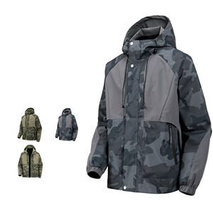 Mens <b>Camo</b> Hooded Windbreaker <b>Jacket</b> Lightweight Polyester Zipper Casual Color-Block Winter Casual Coat - Product Image 1