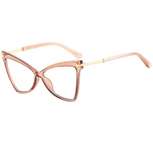 Montures de lunettes Psn Cat Eye, monture complète, anti-lumière bleue, design papillon léger pour femmes - Product Image 4