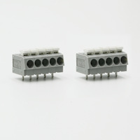 Connecteurs à ressort sans vis ZB237V-5.08mm gris en ligne, vente directe usine Ningbo Zhongbo