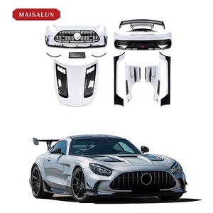 New Discount AMG GT BS Style Full Body Kit For Mercedes Benz Amg GT/GTC/GTS Carbon Fiber Front Rear Bumper Spoiler Wing Exhaust