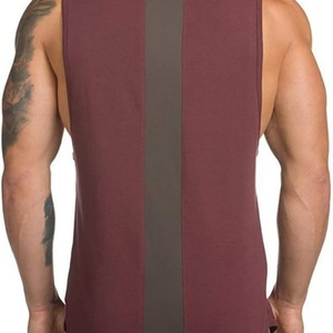 T-shirts formels sans manches en coton tricoté 100 % teint sur mesure, avec impression de votre design/image sur le devant, respirants, pour la gym - Product Image 3