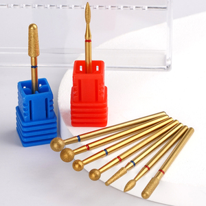 Punta per unghie diamantate di fascia alta in oro Super rivestimento per cura delle sbavature per cuticole professionali - Product Image 4