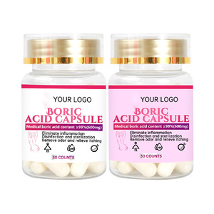 Suppositorie di Acido Borico Organico per Detox Vaginale, Capsule Yoni Pops, Pillole Rassodanti per Adulti, Migliorano l'Immunità, 120ML ISO 9001 - Product Image 1