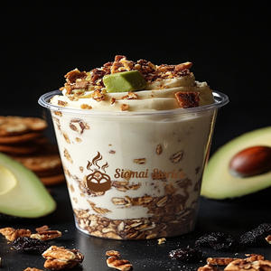 Coppette per Dessert in PET da 7oz e 9oz con Coperchi a Cupola, Design Personalizzato, Ciotole in Plastica Trasparente per Gelato, <span class=keywords><strong>Yogurt</strong></span> e Sorbetto - Product Image 2