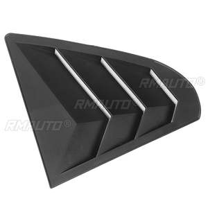 For Mitsubishi Lancer EX X EVO 2008-2018 ABS Black Carbon Fiber Color Rear <b>Panel</b> <b>Window</b> Side Louvers Vent Cover Sticker Trim - Product Image 5