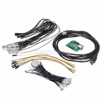 Adaptador convertidor USB de 2 jugadores PCB Jamma 2 Joystick Arcade botones Arcade máquina codificador de teclado