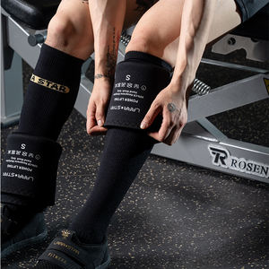 LS0358デッドリフトニースリーブパワーリフティングニープロテクター強度圧縮ヘビーデューティ重量挙げニーブレースサポート - Product Image 6